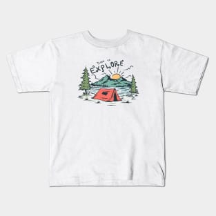 Time to explore Kids T-Shirt